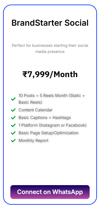 Social Media - Brand starter